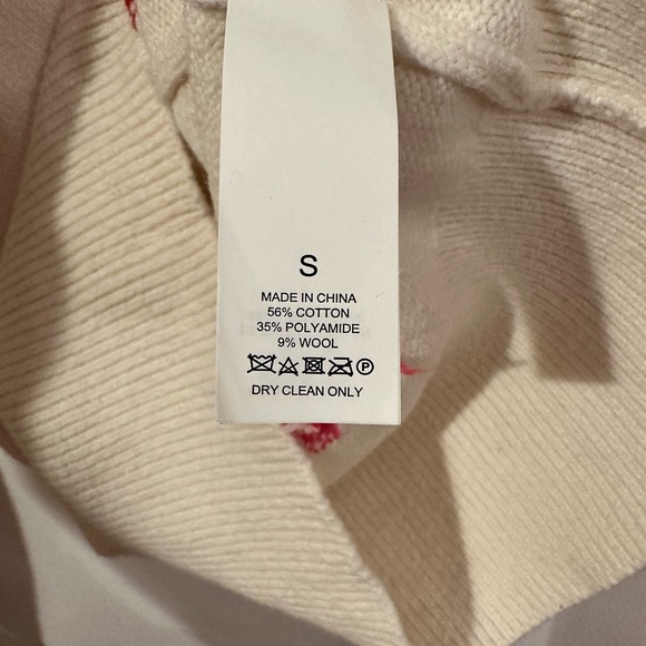 Kate Spade Lips Kisses Sweater Pink and Red Size Small - Picture 8 of 13